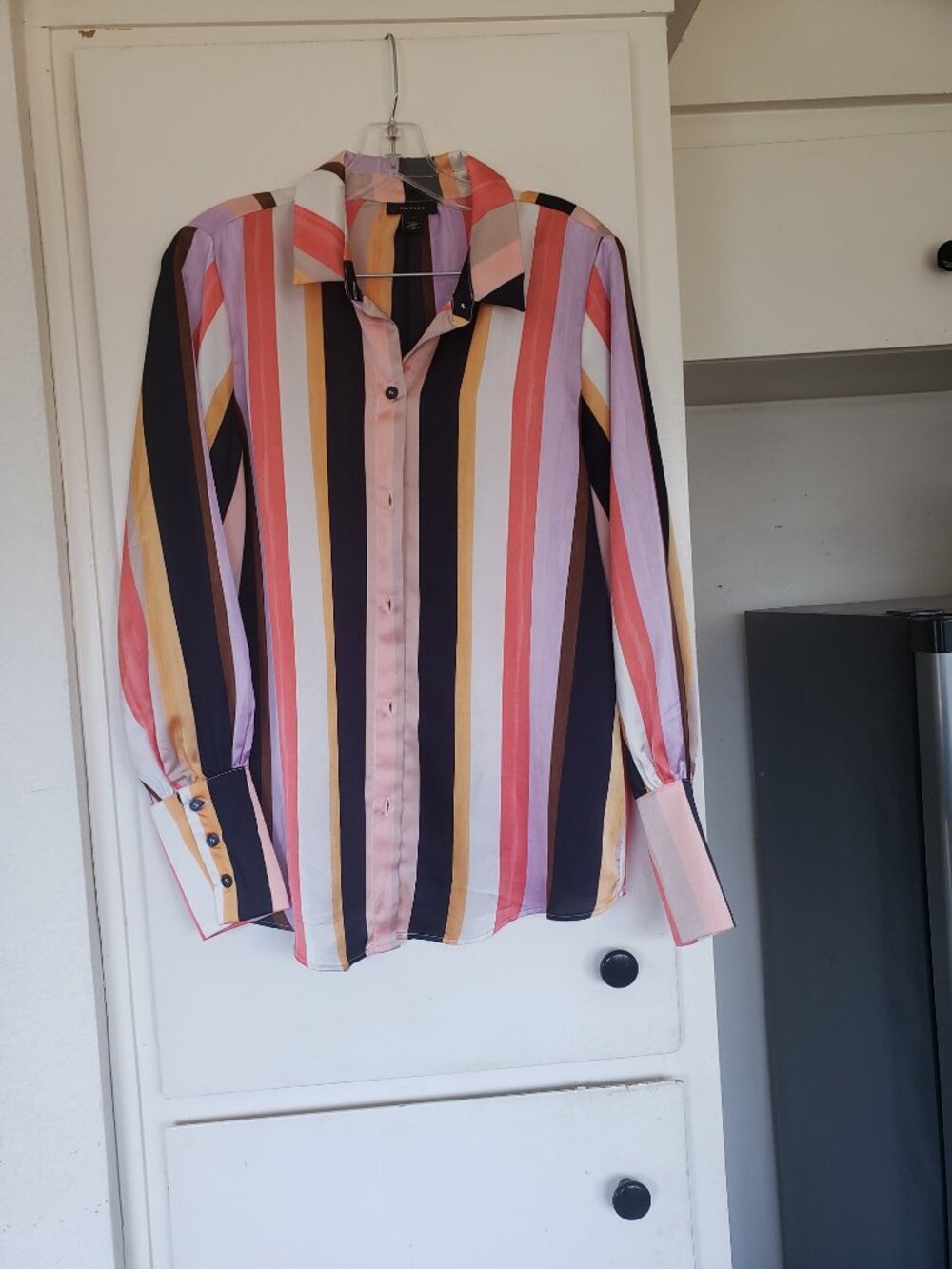 Halogen Multicolor Button Up Shirt Size Medium